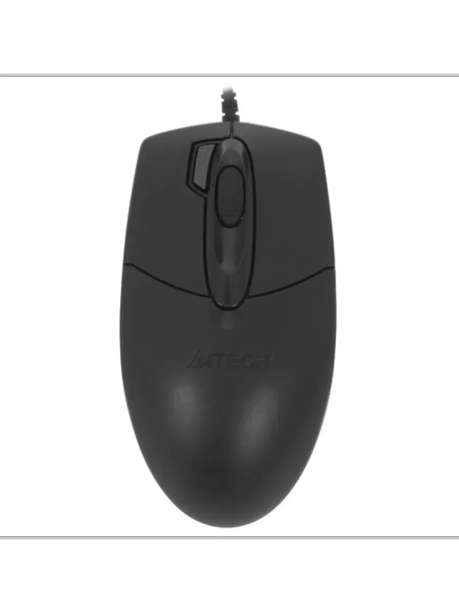 Мышь проводная A4Tech OP-730D черный, 1200 dpi, USB, кнопки - 4
