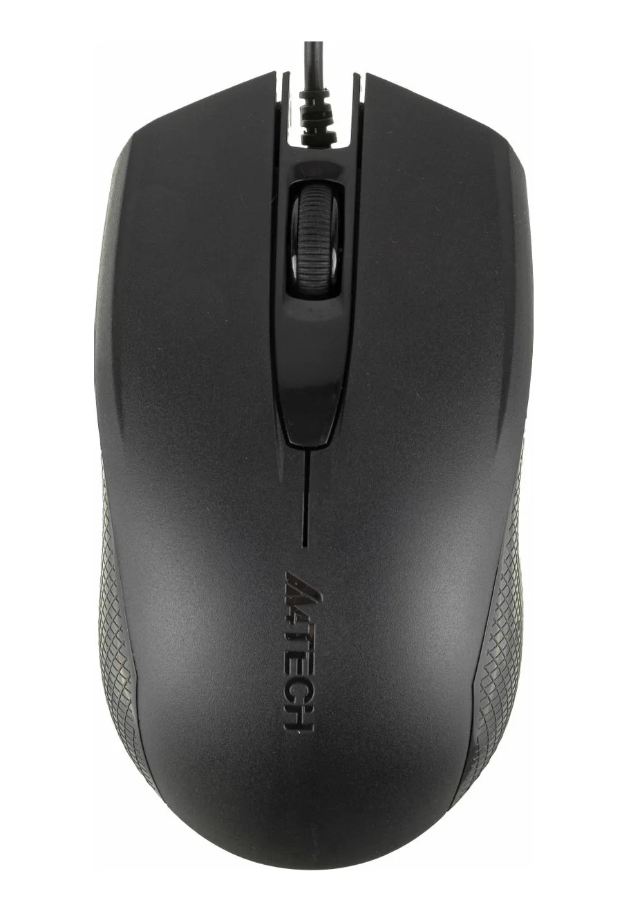 Мышь проводная A4Tech OP-760 черный, 1200 dpi, USB, кнопки - 3