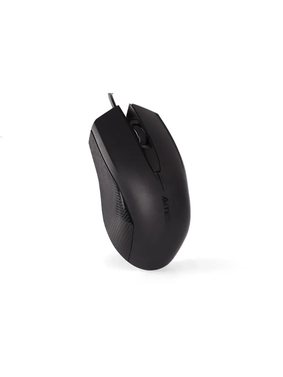Мышь проводная A4Tech OP-760 черный, 1200 dpi, USB, кнопки - 3