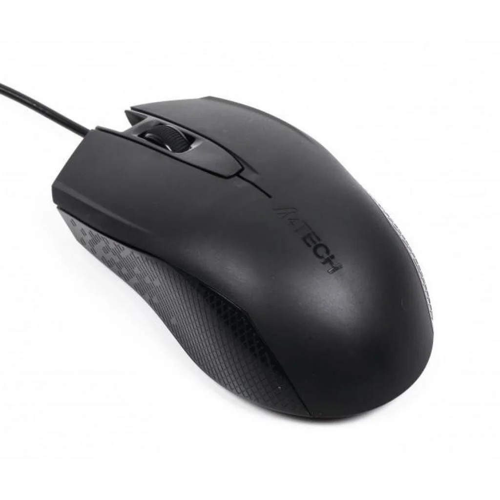 Мышь проводная A4Tech OP-760 черный, 1200 dpi, USB, кнопки - 3