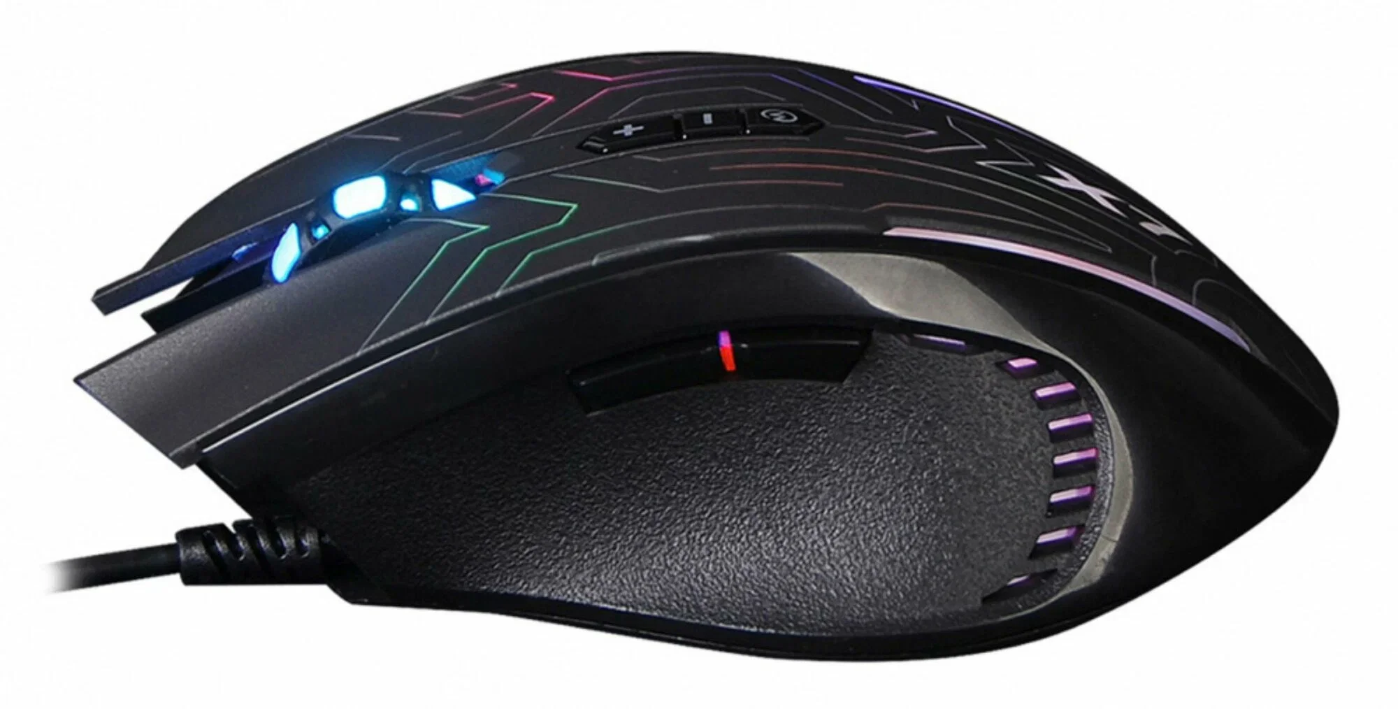 Мышь проводная A4Tech X87 черный, 2400 dpi, USB, кнопки - 8