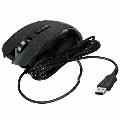 Мышь проводная A4Tech X87 черный, 2400 dpi, USB, кнопки - 8