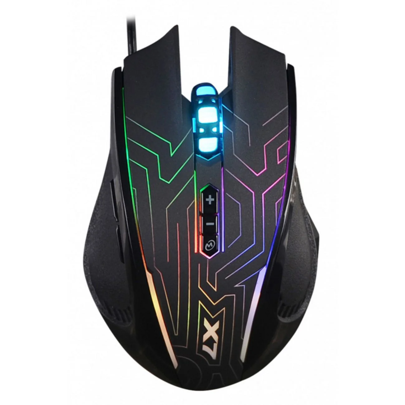 Мышь проводная A4Tech X87 черный, 2400 dpi, USB, кнопки - 8