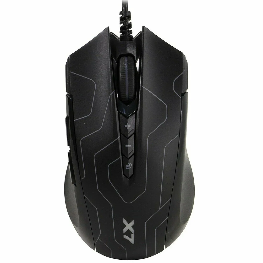Мышь проводная A4Tech X89 Maze черный, 2400 dpi, USB, кнопки - 8