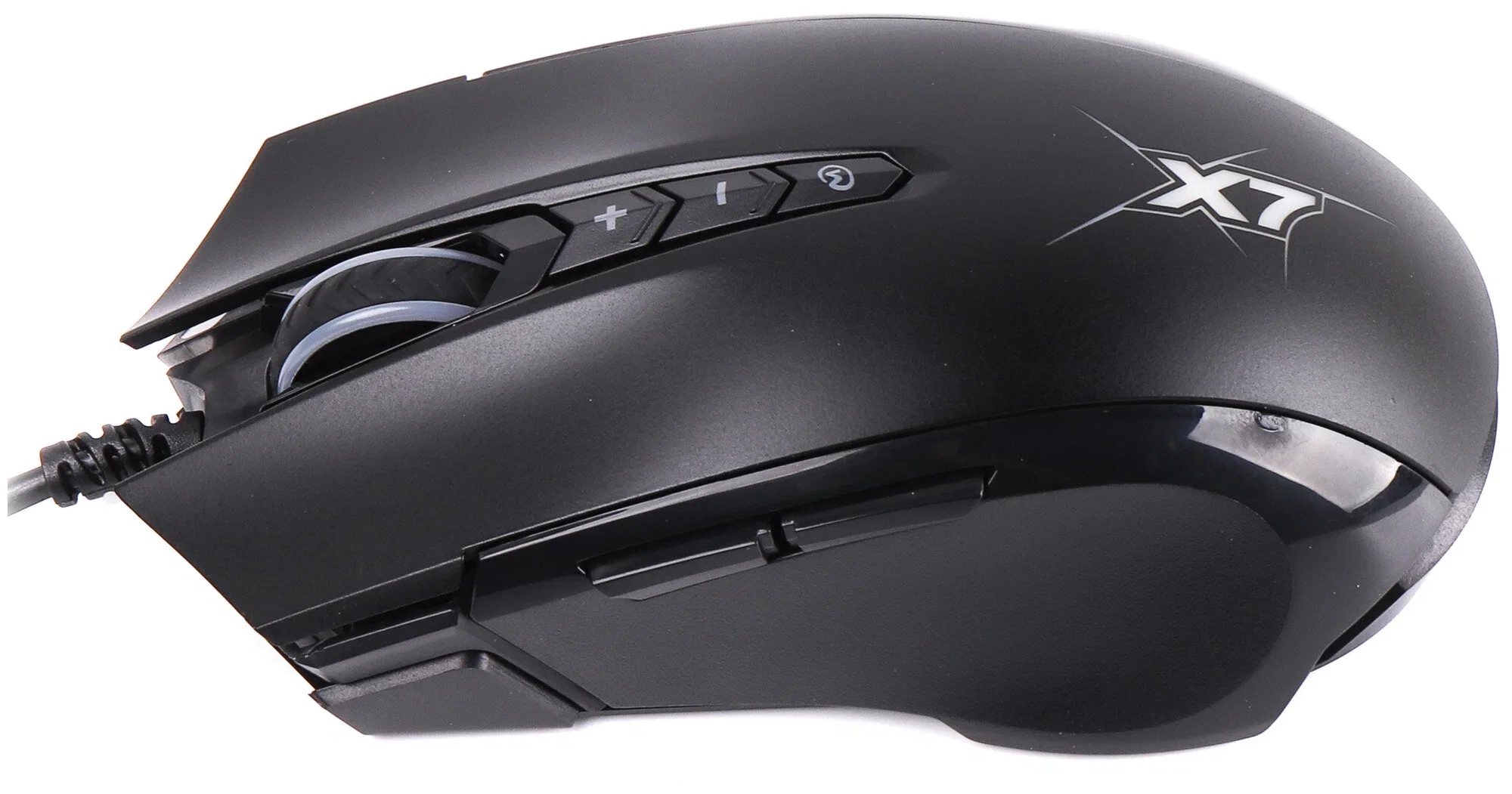 Мышь проводная A4Tech X89 черный, 2400 dpi, USB, кнопки - 8