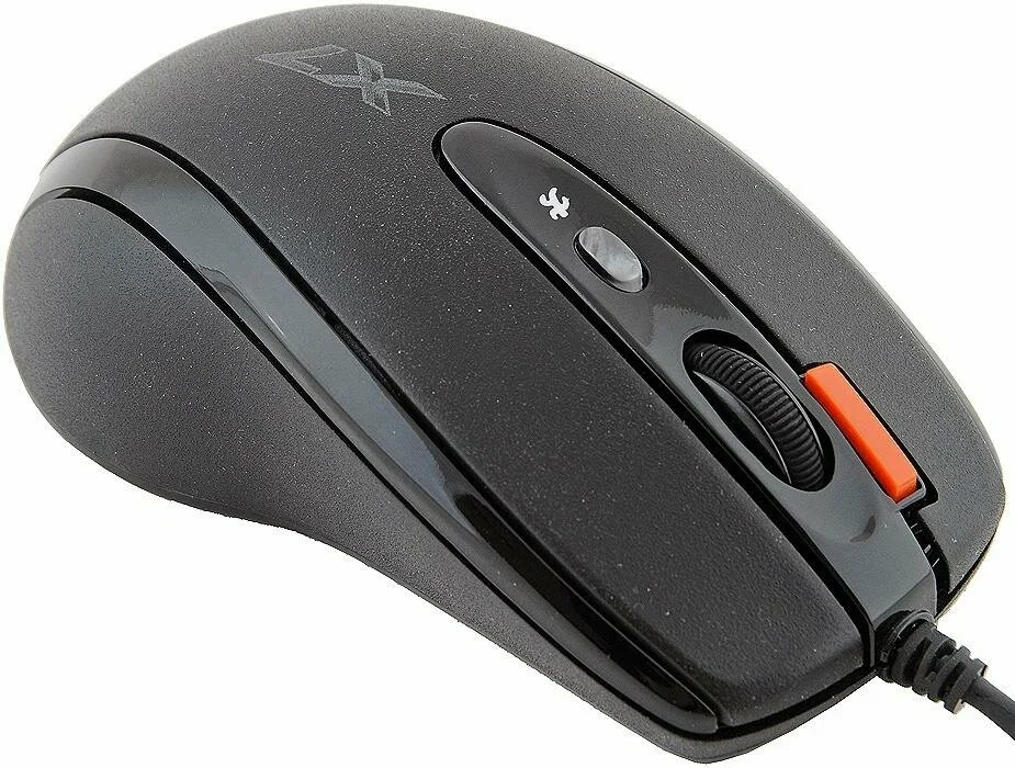 Мышь проводная A4Tech XL-750BK черный, 3600 dpi, USB, кнопки - 7