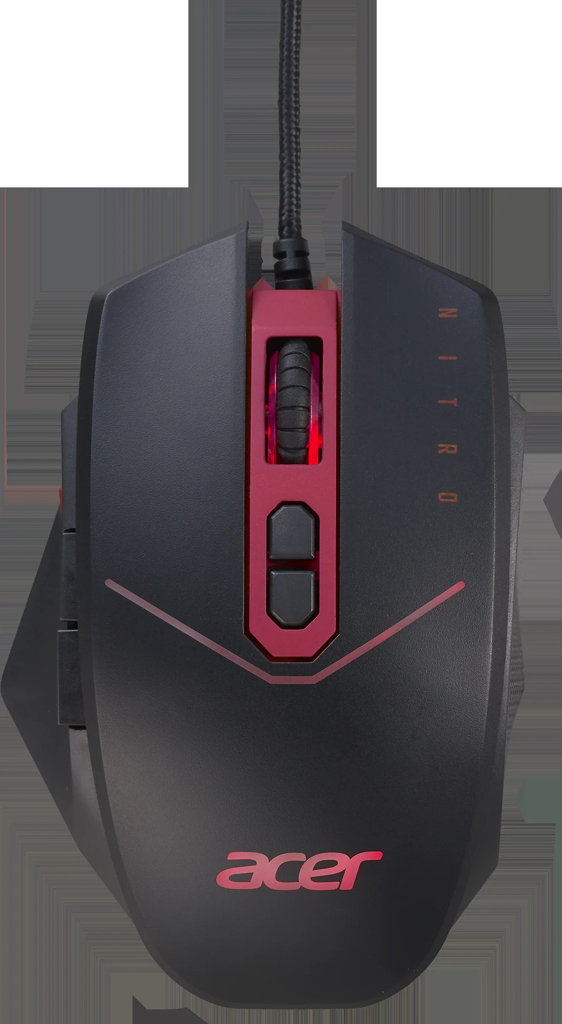 Мышь проводная Acer Nitro NMW120 черный/красный, 4200dpi, USB, кнопки - 8