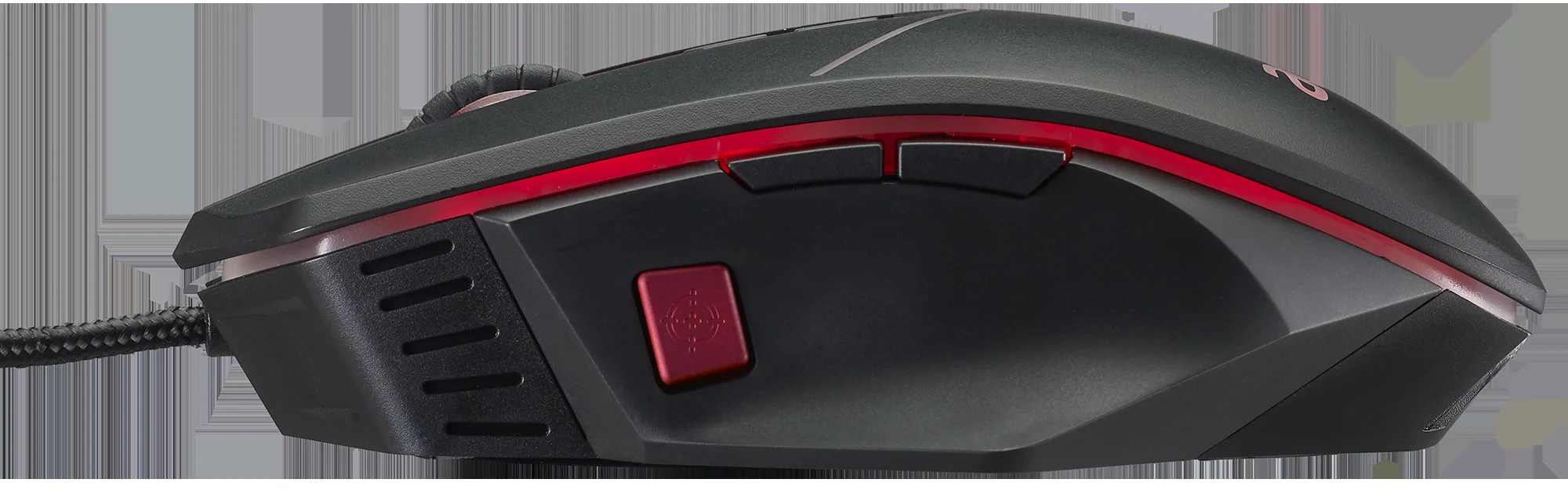 Мышь проводная Acer Nitro NMW120 черный/красный, 4200dpi, USB, кнопки - 8