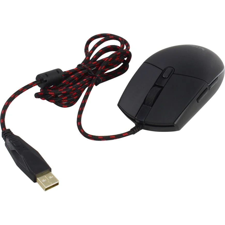 Мышь проводная Acer Nitro OMW400 черный, 6400 dpi, USB, кнопки - 6