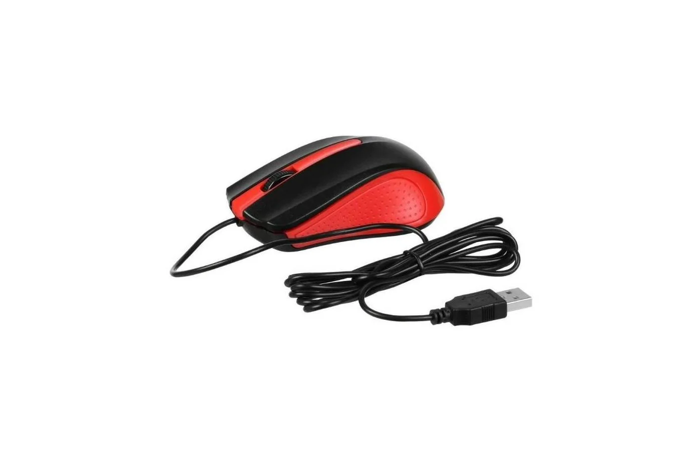 Мышь проводная Acer OMW012 черный/красный, 1200 dpi, USB, кнопки - 3