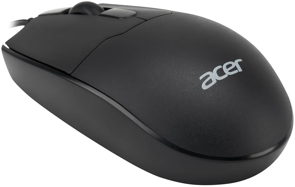 Мышь проводная Acer OMW126 черный, 1200 dpi, USB, кнопки - 3