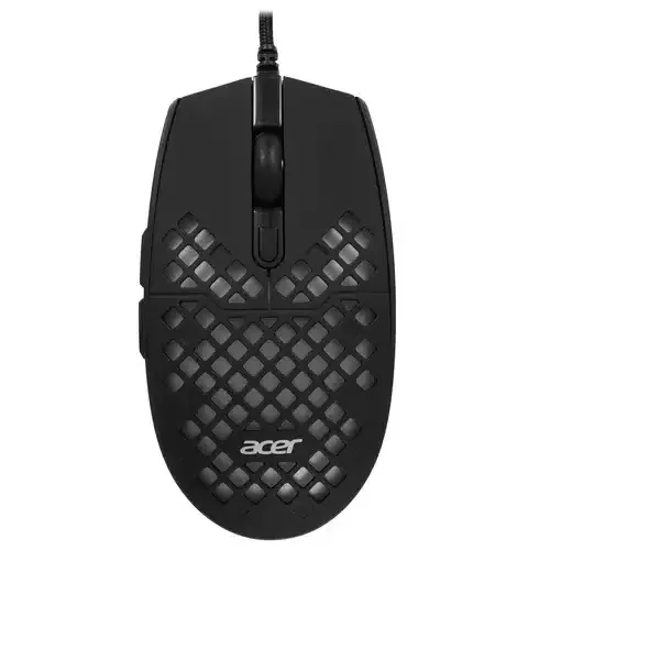 Мышь проводная Acer OMW134 черный, 3200 dpi, USB, кнопки - 6