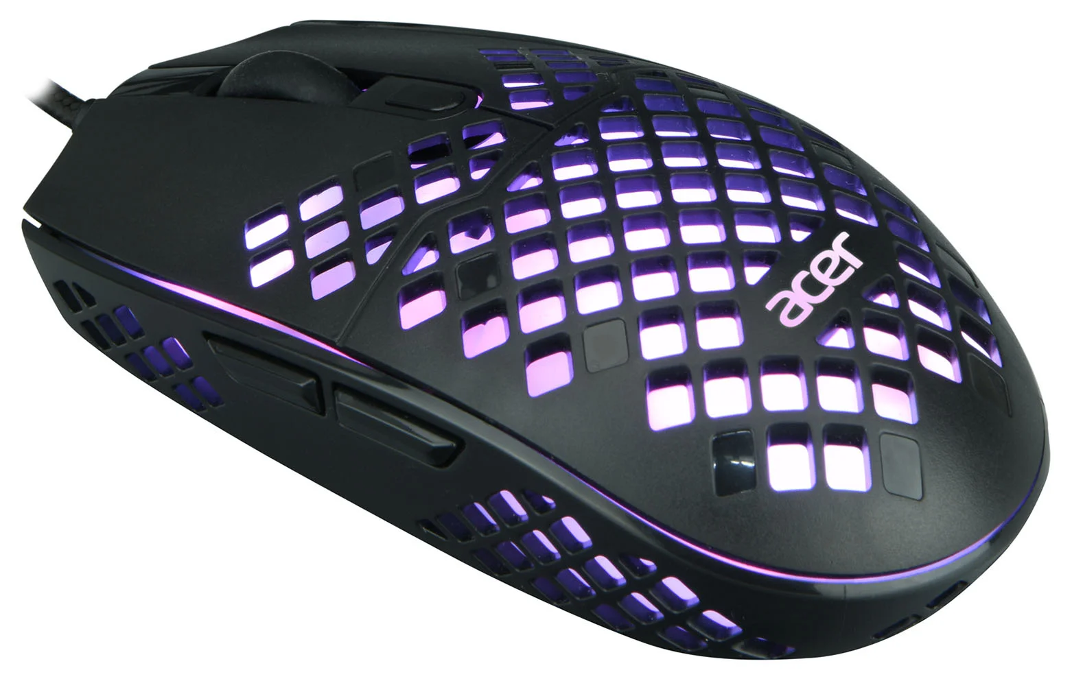 Мышь проводная Acer OMW134 черный, 3200 dpi, USB, кнопки - 6