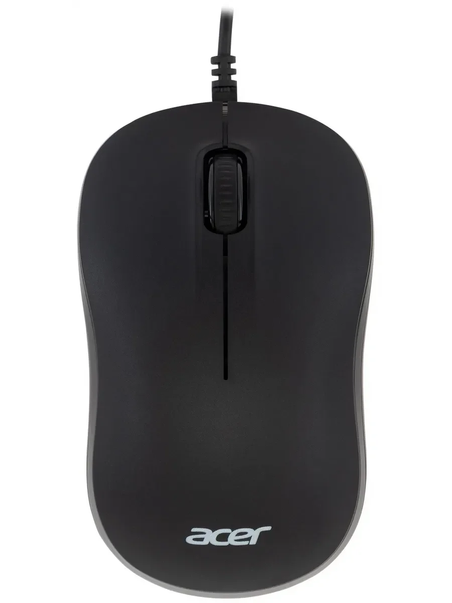 Мышь проводная Acer OMW140 черный, 1200 dpi, USB, кнопки - 3