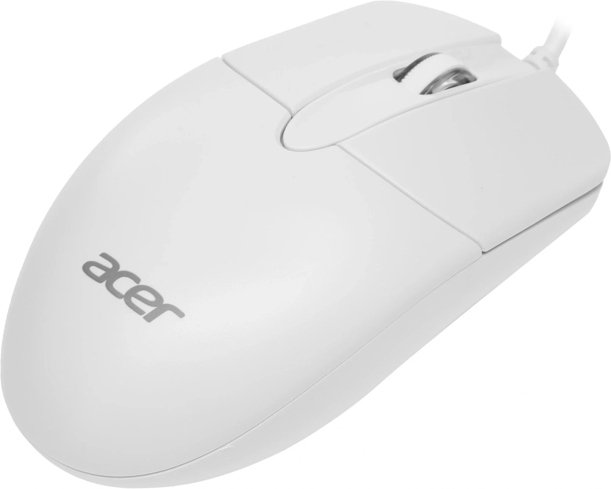 Мышь проводная Acer OMW300 белый, 1200 dpi, USB, кнопки - 3