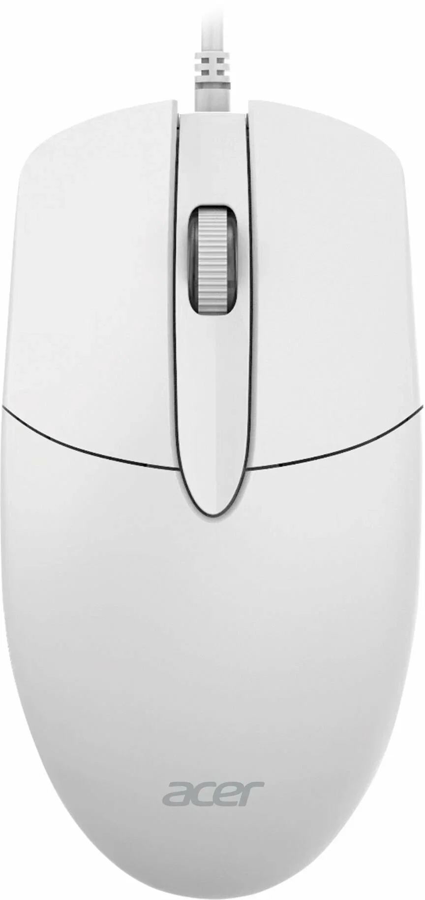 Мышь проводная Acer OMW300 белый, 1200 dpi, USB, кнопки - 3