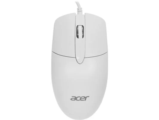 Мышь проводная Acer OMW300 белый, 1200 dpi, USB, кнопки - 3