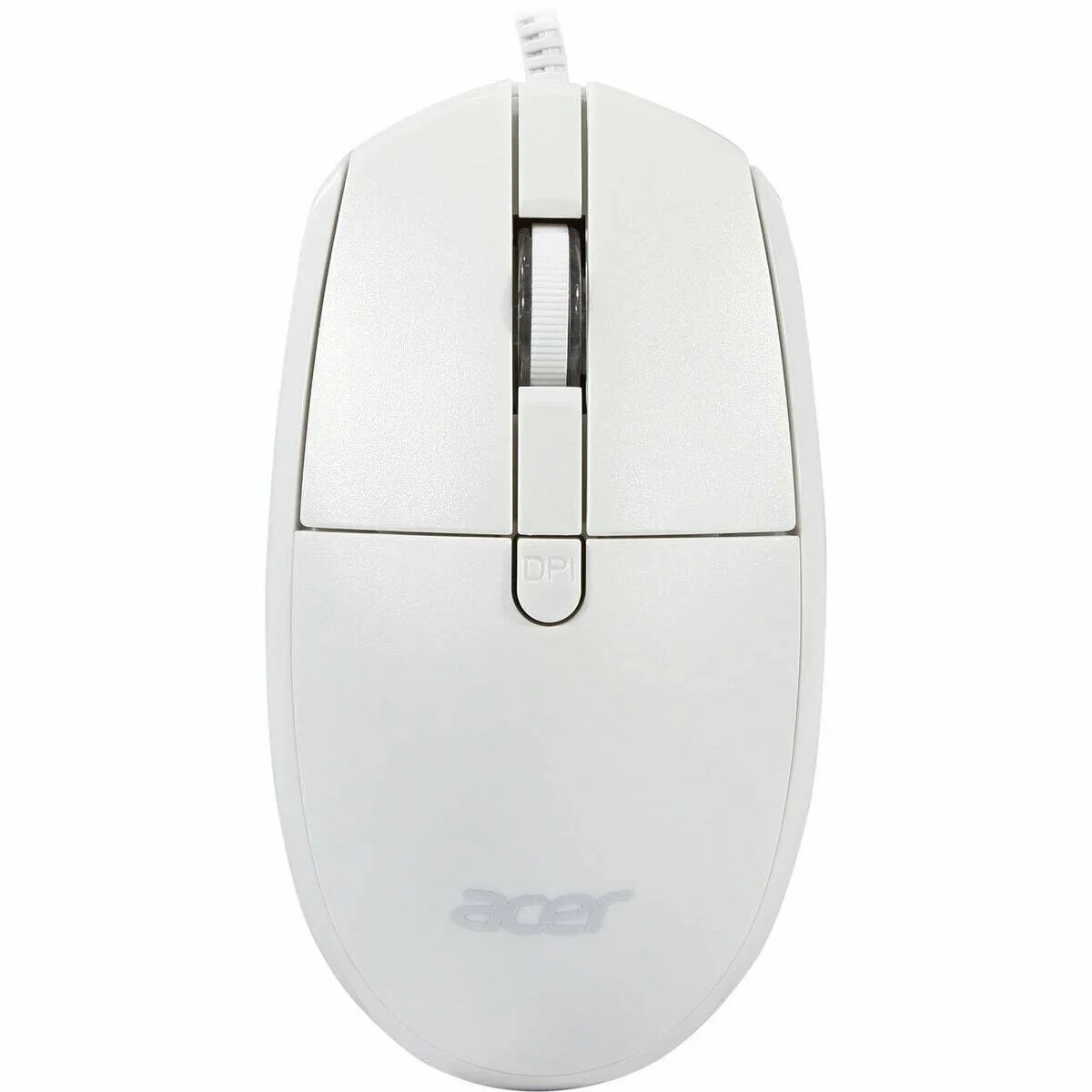 Мышь проводная Acer OMW401 белый, 2000 dpi, USB, кнопки - 4