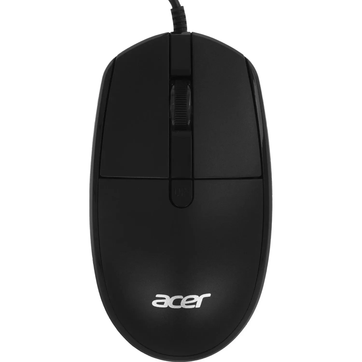 Мышь проводная Acer OMW401 черный, 2000 dpi, USB, кнопки - 4