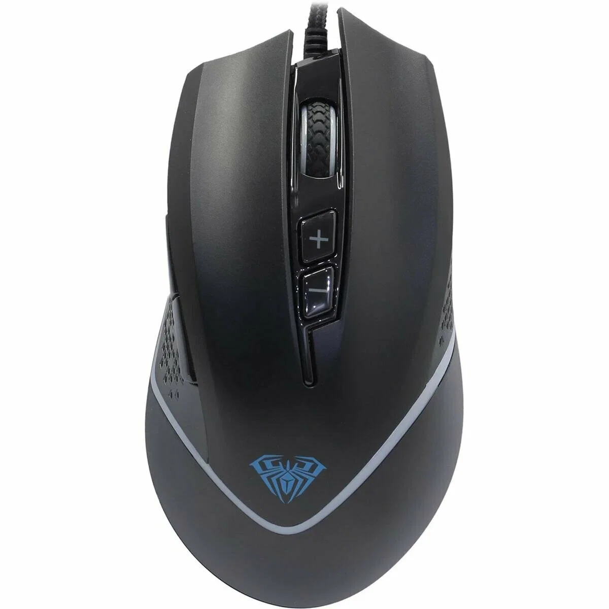 Мышь проводная AULA F805 черный, 6400 dpi, USB, кнопки - 7