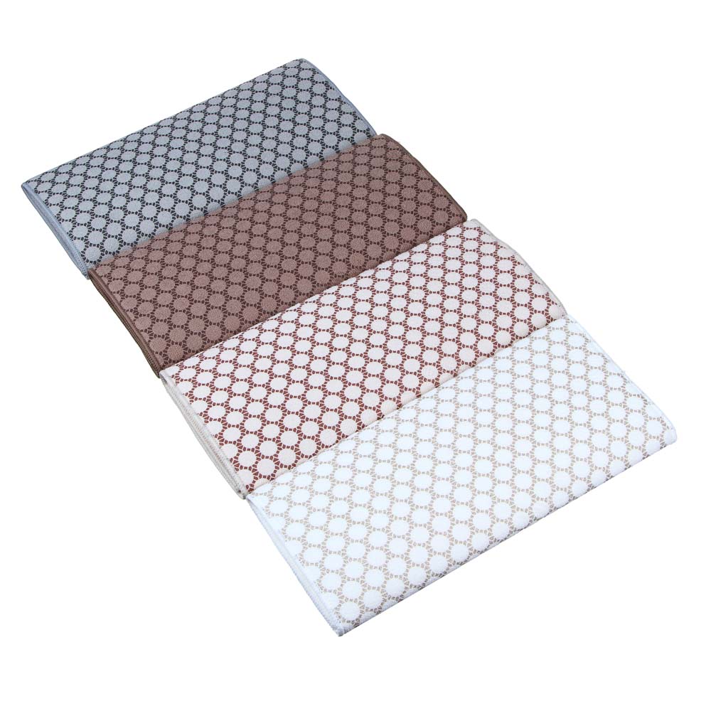 VETTA Салфетка для сушки посуды из микрофибры 38x50см, 210г/кв.м, "Узор", 4 цвета, 2 дизайна