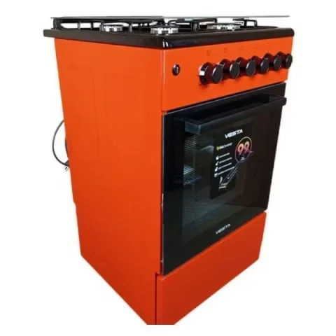 Плита комбинированная VESTA Valencia VKE 50 10-E Красный Ex 3 газ 1 эл.конф. эл.духовка
