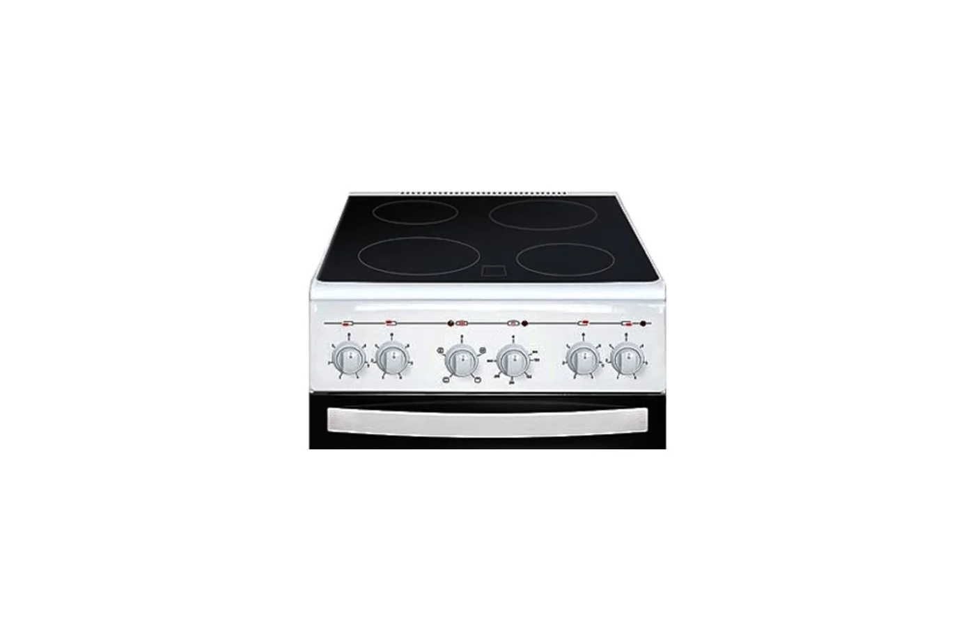 Плита электрическая GEFEST ЭП Н Д 5160-02 0095 белый стеклокер. 4 эл.конф. духовка эл. 52л. защита
