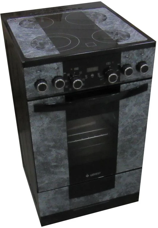 Плита электрическая GEFEST ЭП Н Д 5560-03 0053 черный/мрамор стеклокерамика (без крышки) духов 55 л.