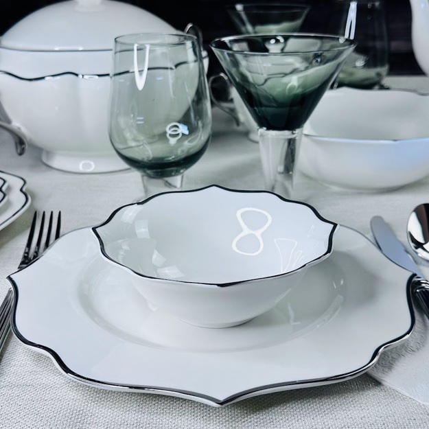 Набор из 6 салатников 15см MAGNOLIA SILVER в под.уп.(х6)Фарфор