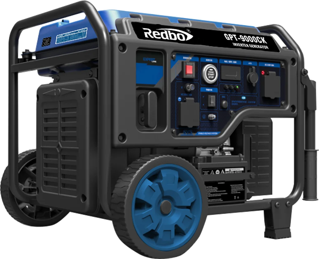 Генератор бензиновый "Redbo" GPT-6000C инверторный 4,5/5,0 кВт, ручн.стартер, ECO, медь, 0.43 л/ч