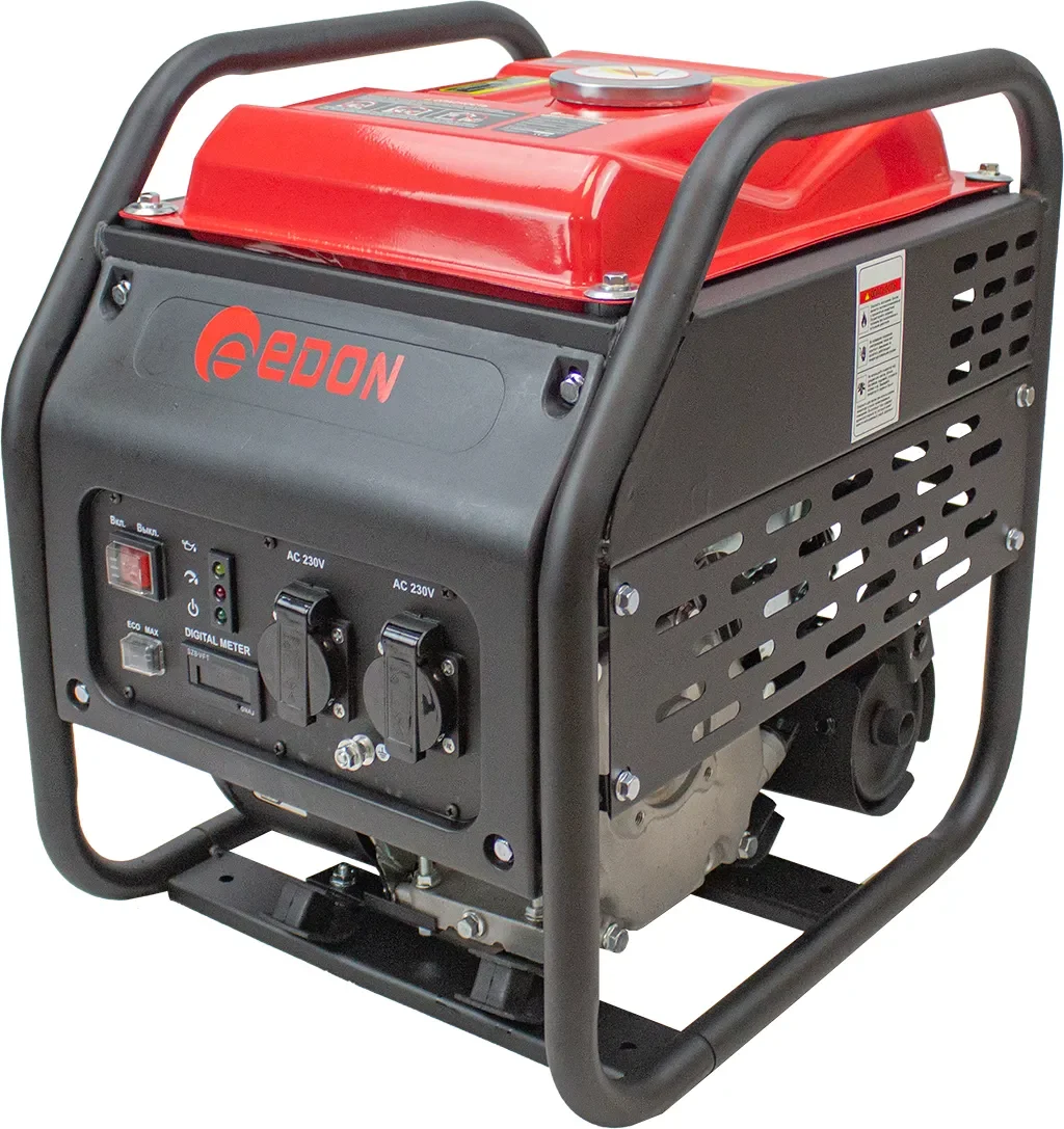 Генератор бензиновый Edon PT-5000D ИНВЕРТОРНЫЙ 3,5/3,8 кВт, 223 см3, ручной стартер,дисплей,USB, 6л