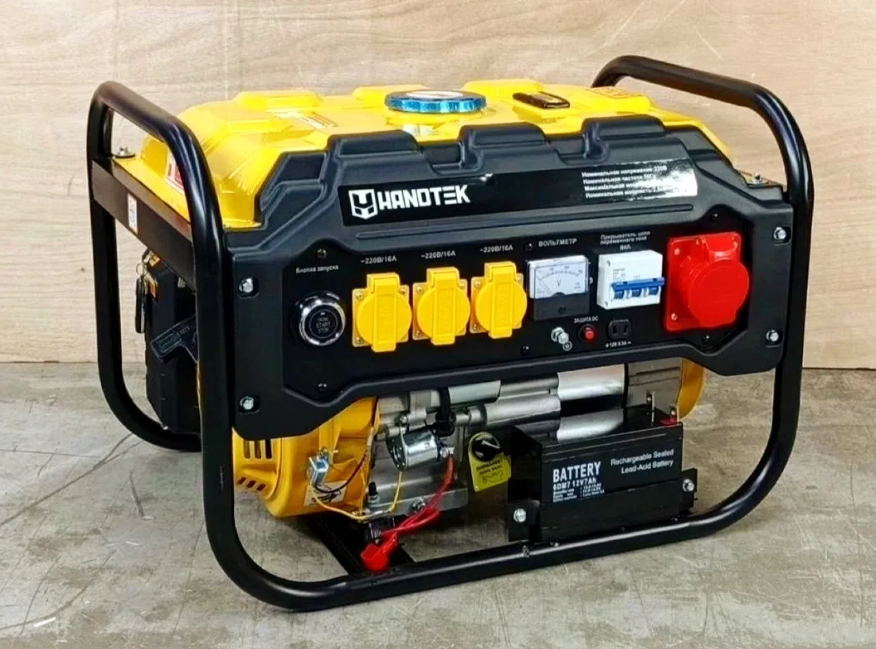 Генератор ГИБРИД (пропан/бенз/метан) HANDTEK BG-3015YSPD 2.8/3кВт, ЭЛ СТАРТЕР, ПУЛЬТ медь — фото 1