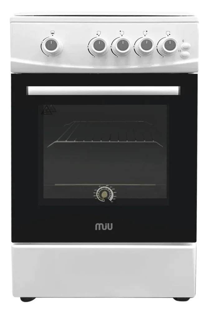 Плита газовая MIU UNO 62S серая, 60х86х63 см, 4 газ конф.газ духовка, ГК духов 65л, стальные решетки