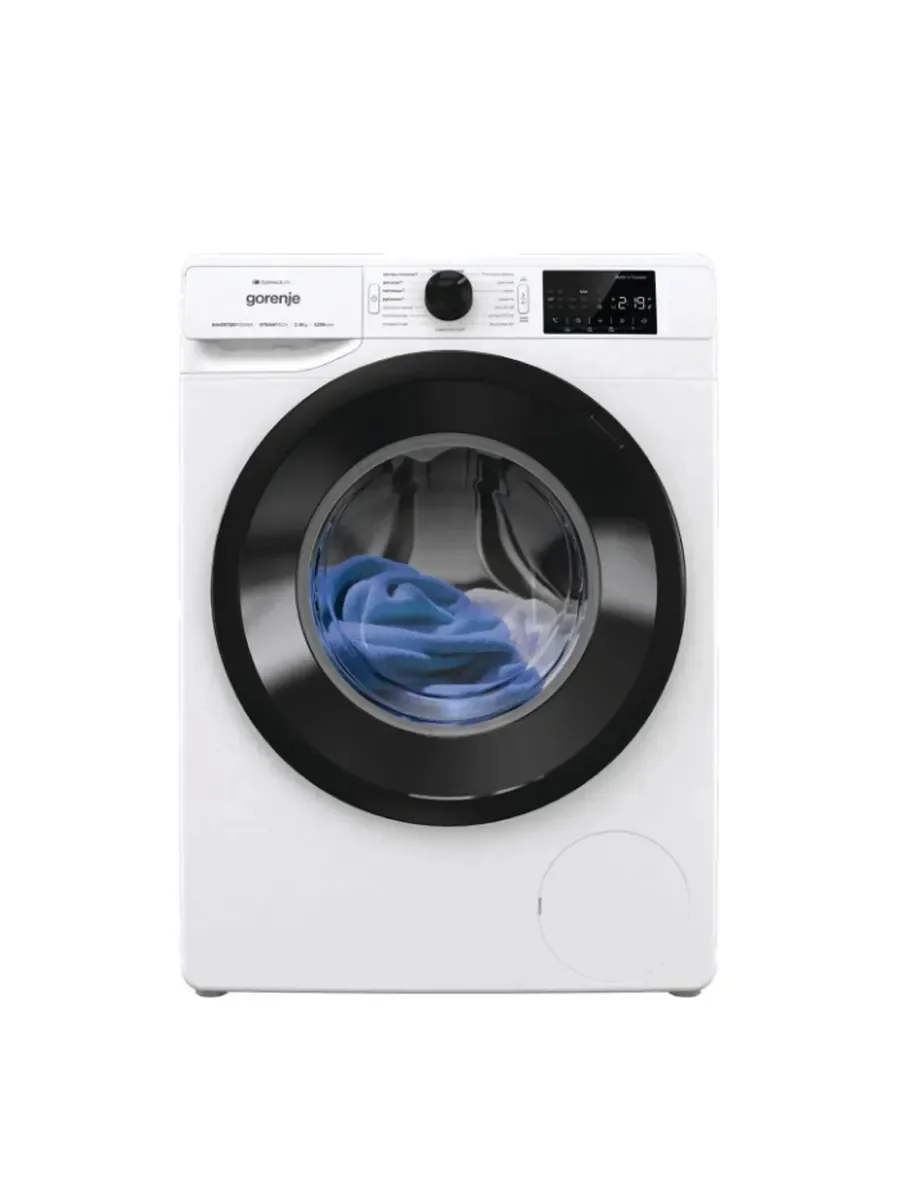 Стиральная машина Gorenje WPNEI82SBSWIFI/C белая, загрузка фронтальная 8кг, 1200 об/мин., класс: A+++