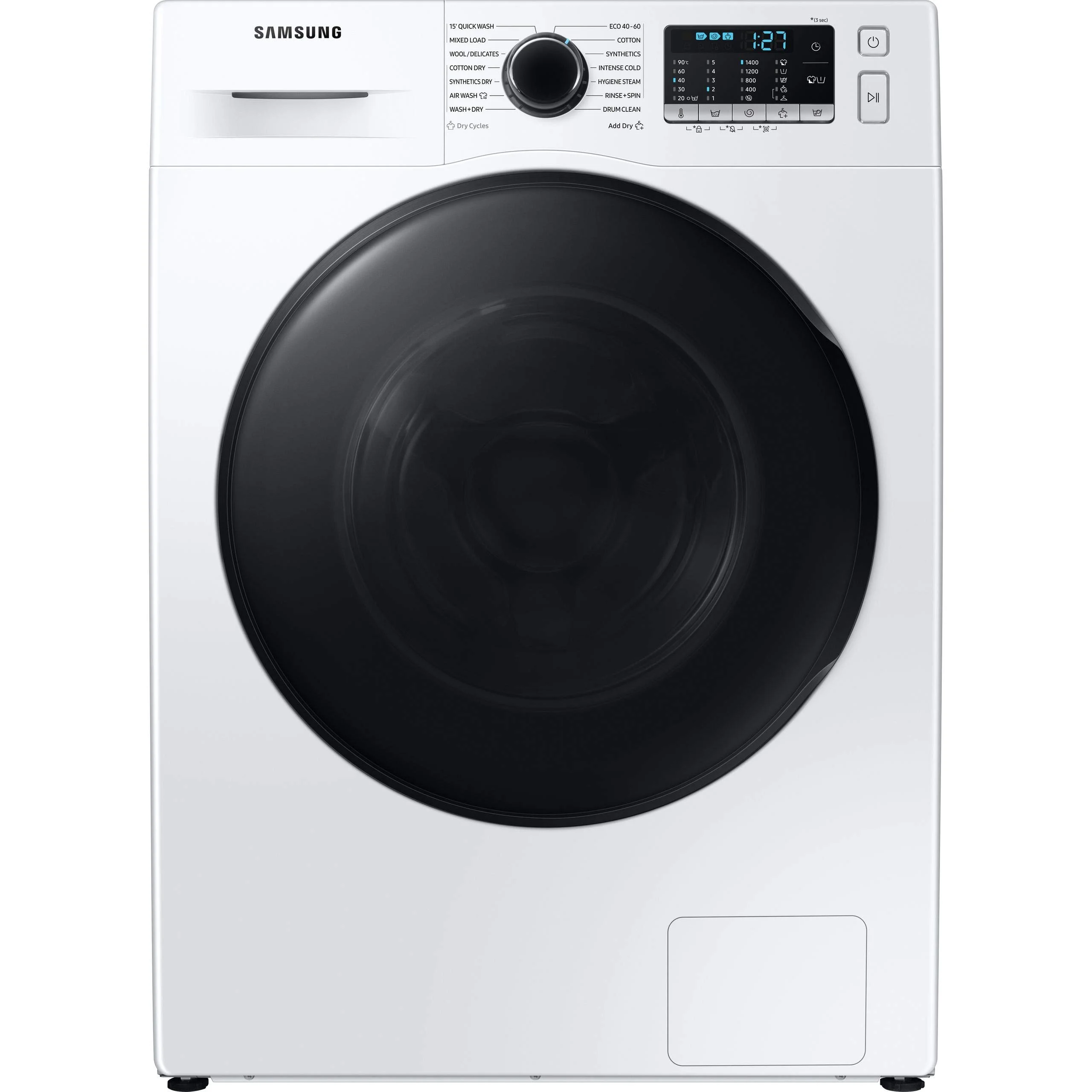 Стиральная машина Samsung WD90DG5G34BBLP загр.фронтальная макс.:9кг (с сушкой) черный