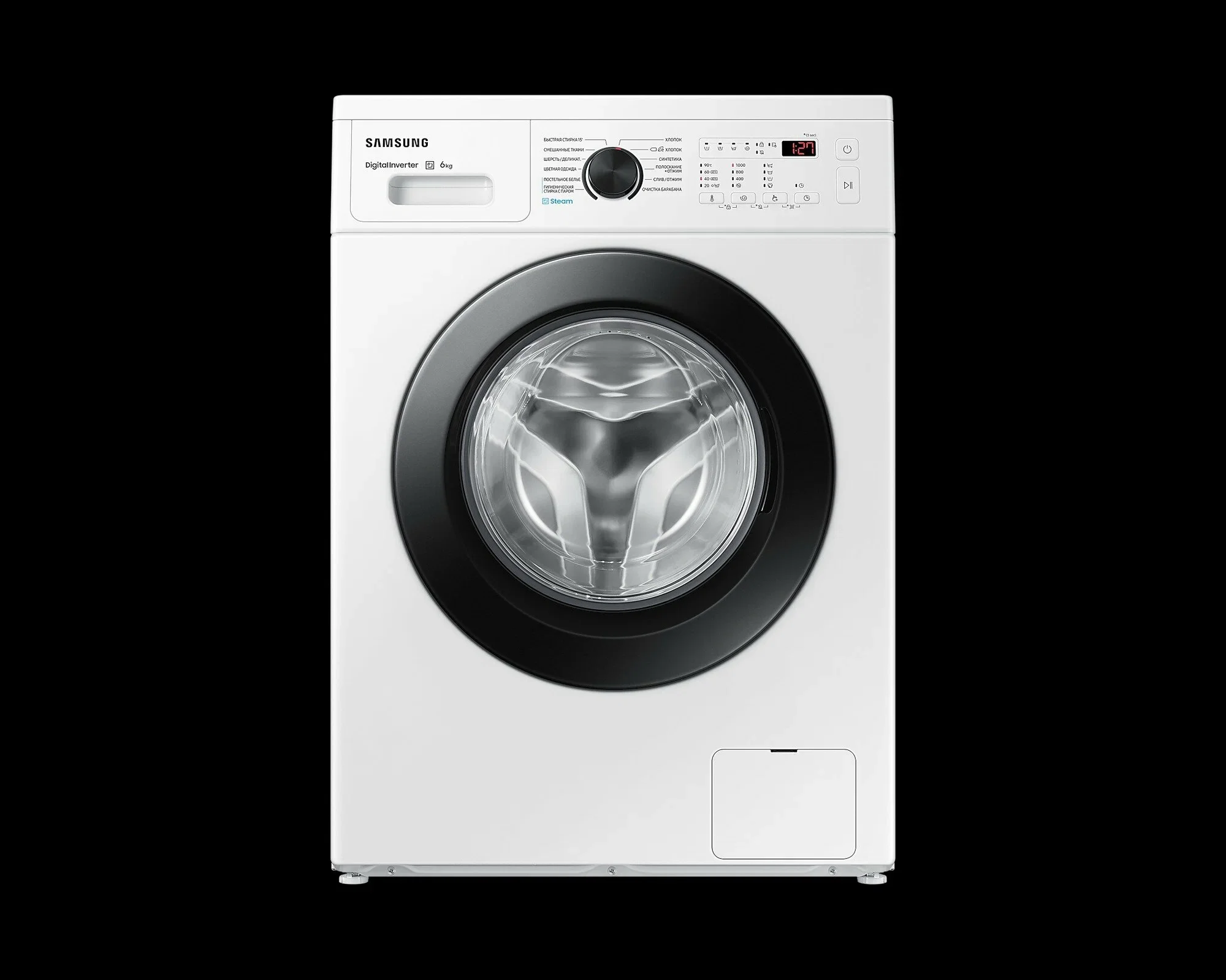 Стиральная машина Samsung WW60AG4S00CE/LD белая, загрузка фронтальная 6 кг, 1000 об/мин., класс: A