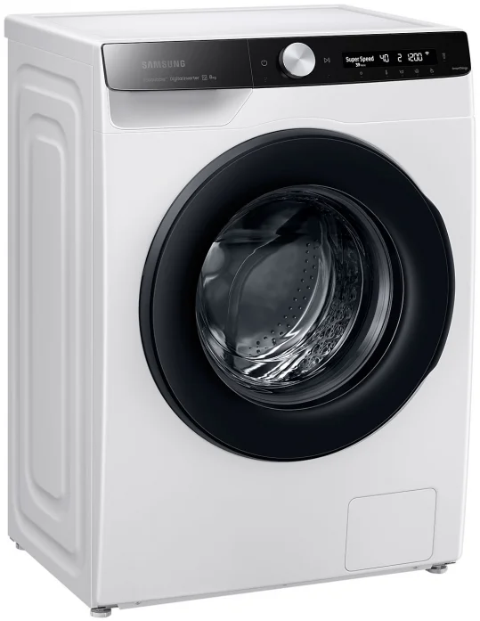 Стиральная машина Samsung WW80AG6S28AELP белый, загрузка фронтальная 8 кг, 1200 об/мин, класс: A+++