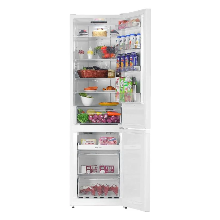 Холодильник Gorenje NRK6201PW4 белый двухкамерный 235/96л морозилка снизу