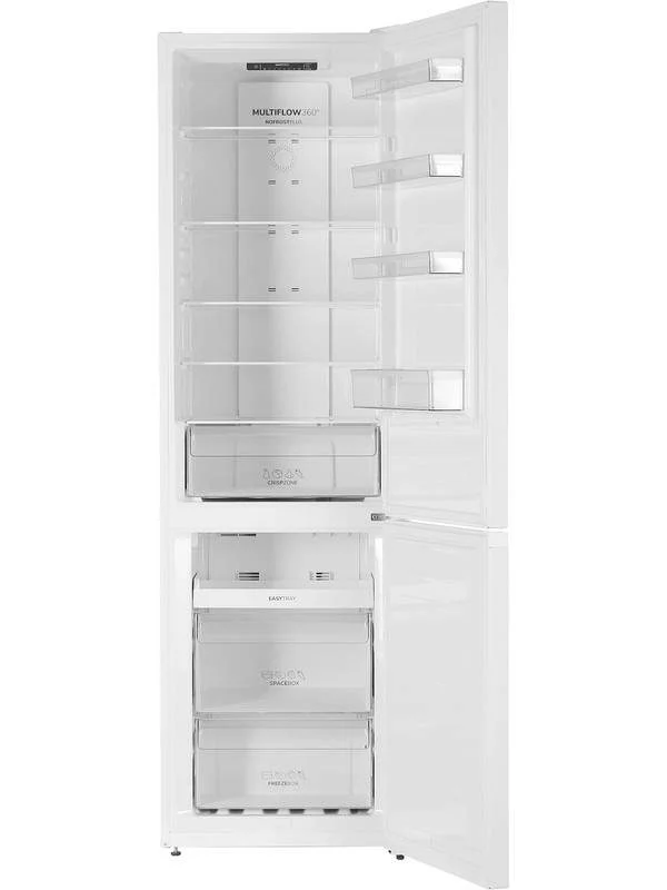Холодильник Gorenje NRK6201PW4 белый двухкамерный 235/96л морозилка снизу
