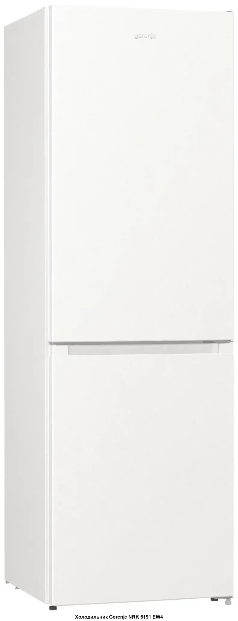 Холодильник Gorenje NRK6201PW4 белый двухкамерный 235/96л морозилка снизу