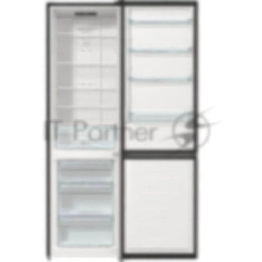 Холодильник Gorenje NRK6202EBXL4 черный матовый двухкамерный 235/96л морозилка снизу, No Frost
