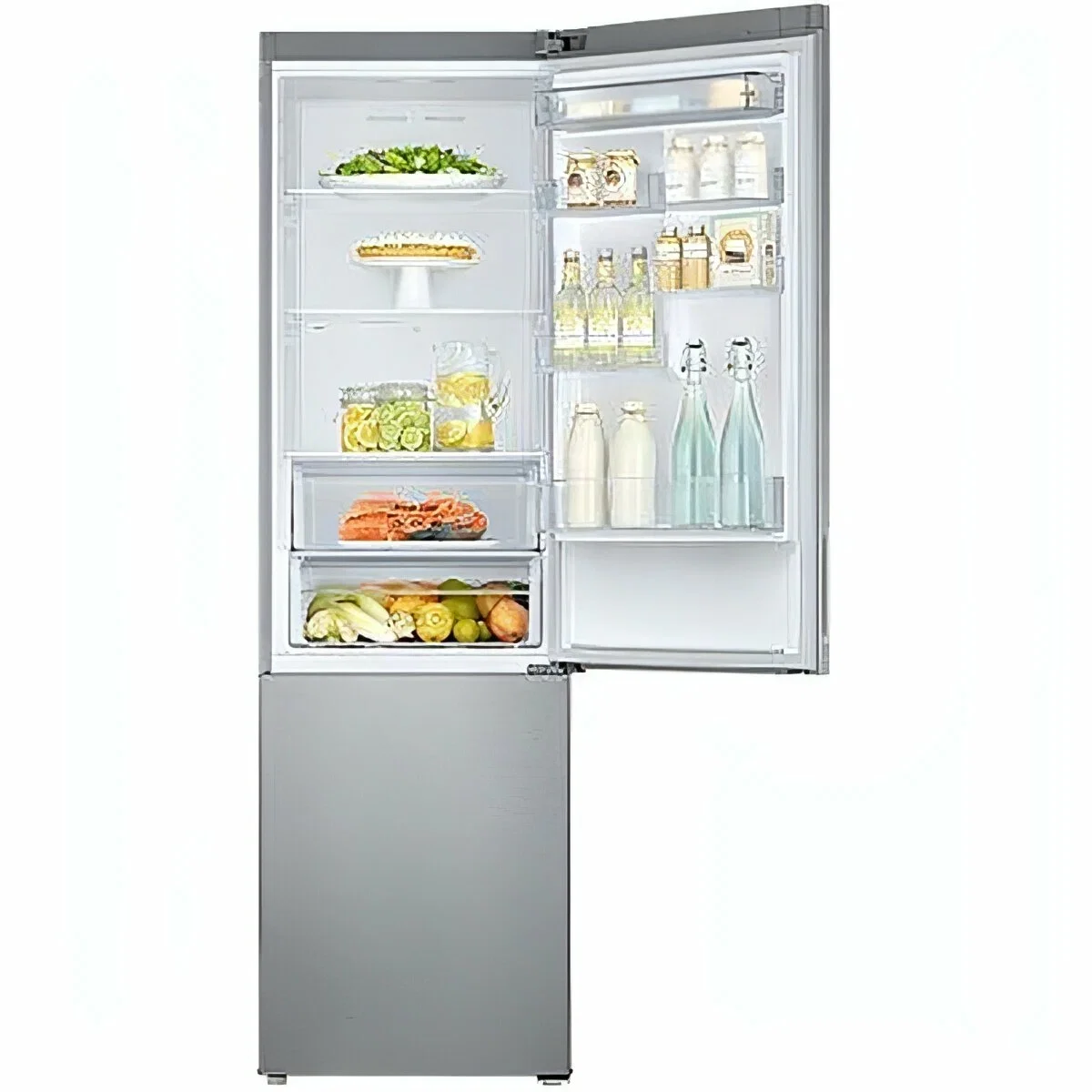 Холодильник Samsung RB37A5411SA графит двухкамерный 269/98л морозилка снизу, No Frost
