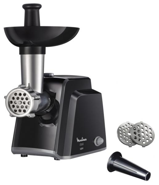 Мясорубка MOULINEX ME105830 (1400вт 1.7 кг/мин, 2 перф.диска)