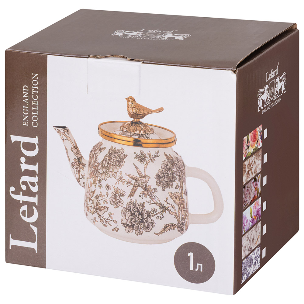 ЧАЙНИК ЭМАЛИРОВАННЫЙ LEFARD 1,0Л ПОДХОДИТ ДЛЯ ИНДУКЦИОН.ПЛИТ