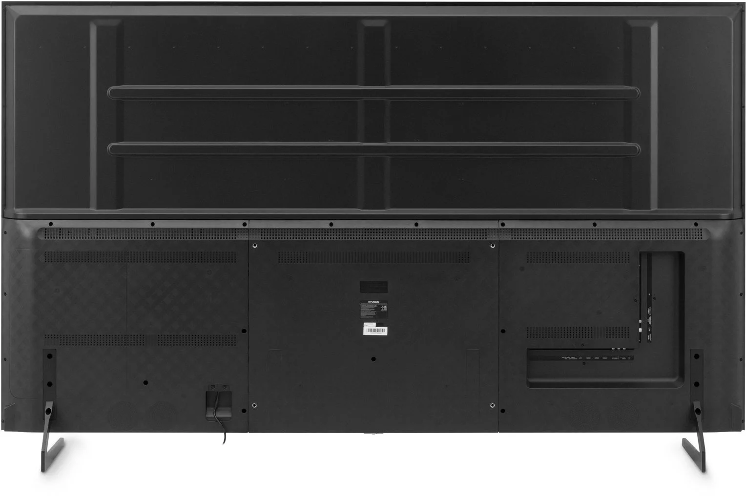 Телевизор LED Hyundai 85" H-LED85BU7011 Google TV черный 4K Ultra HD 60Hz MEMC DVB-T DVB-T2 DVB-C DVB-S DVB-S2 USB WiFi Smart TV