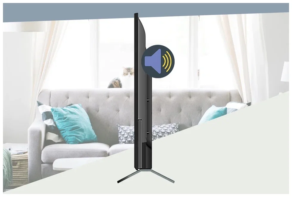Телевизор LED PolarLine 43" 43PL51TC-SM черный FULL HD 60Hz DVB-T DVB-T2 DVB-C DVB-S2 USB WiFi Smart TV (RUS)