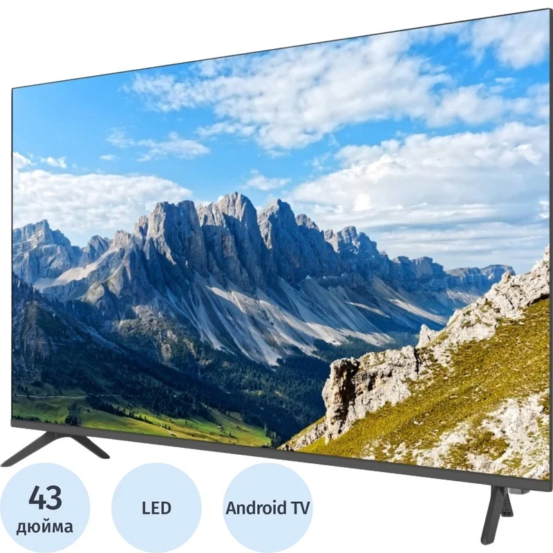 Телевизор LED Supra 43" STV-LC43LT0080F черный FULL HD 60Hz DVB-T DVB-T2 DVB-C USB