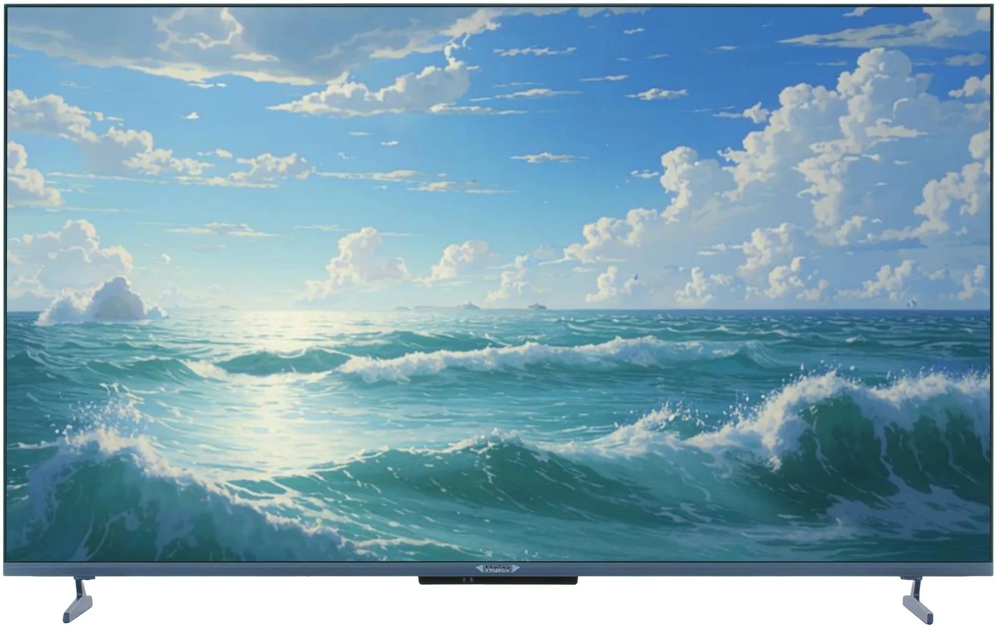 Телевизор QLED Haier 50" Smart TV S2 Pro Frameless черный 4K Ultra HD 60Hz DVB-T DVB-T2 DVB-C DVB-S DVB-S2 USB WiFi Smart TV (RUS)