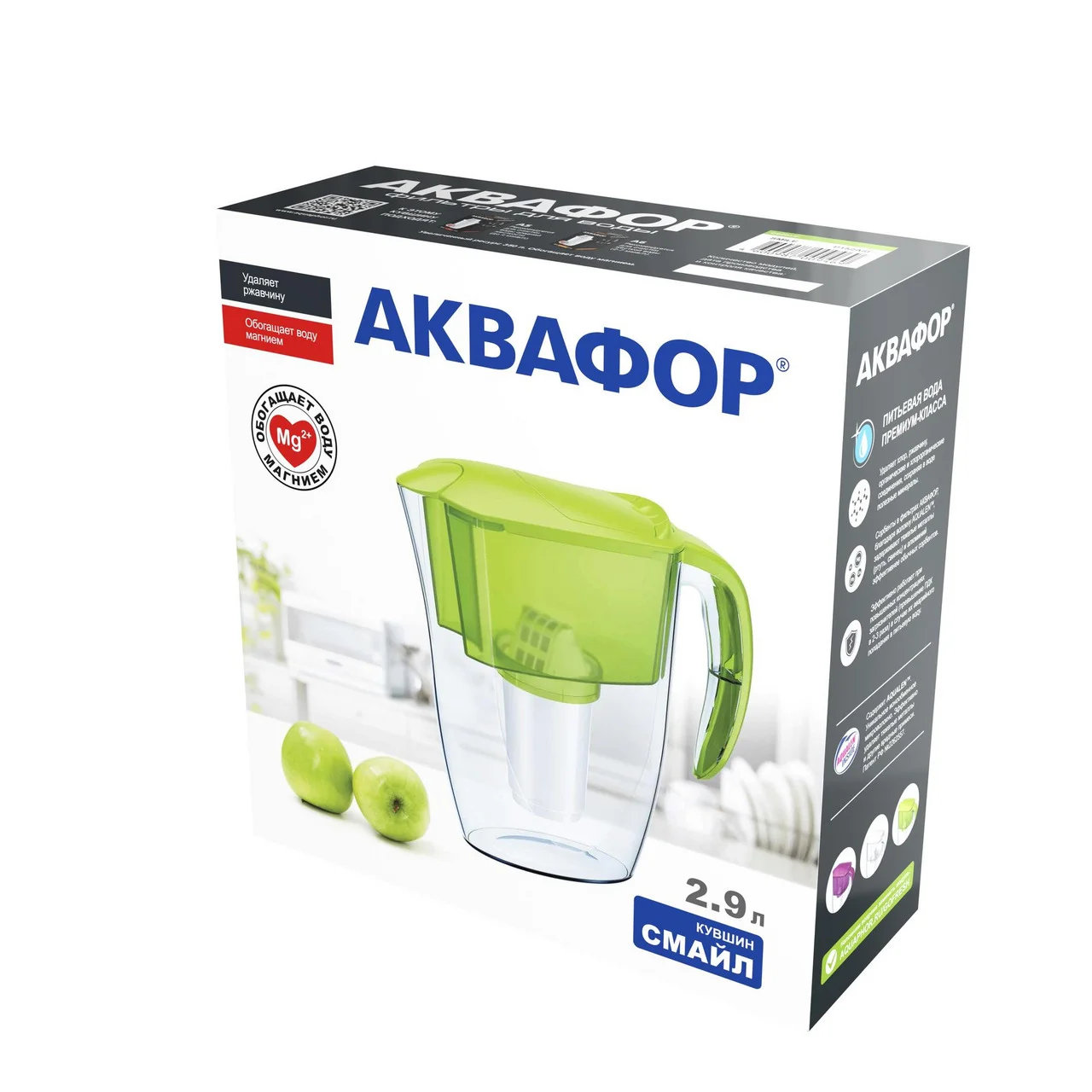 Фильтр для воды Аквафор Смайл белый (2,4л., с модулем А5)