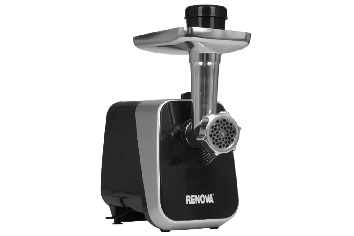 Мясорубка RENOVA MG260-R1BP 2600Вт, 15 в1, сок, шинковка,насадки для колбас, шнек соковыж